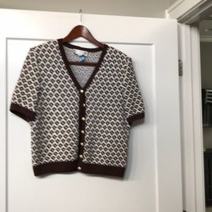 St. John Collection Vintage Short Buttoned Sweater